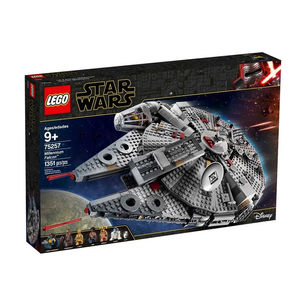 Star Wars Lego Halcón Milenario Edades 9+ # 75257 Artículo 1353 Piezas | GUK-817345